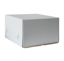 Коробка для торта белая 300х300х190 мм. в упаковке 50 шт.